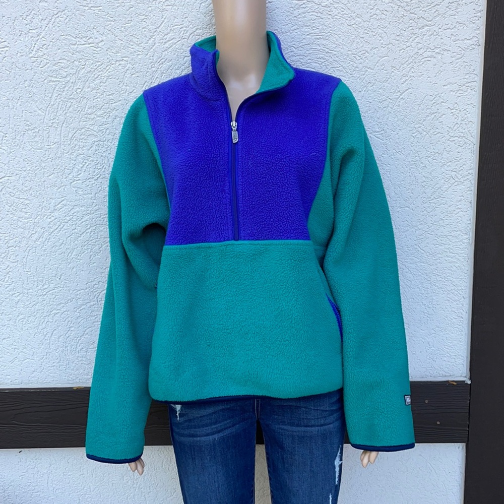 The North Face fleece pullover jacket vintage
